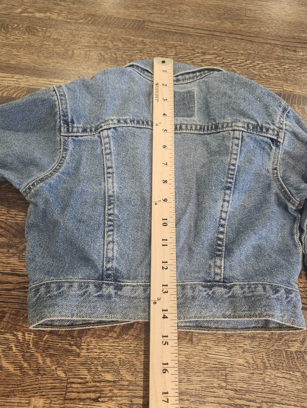 Vintage 90's Kid's Levi's Denim Trucker Jacket 3T Made In USA Like New - Picture 4 of 7